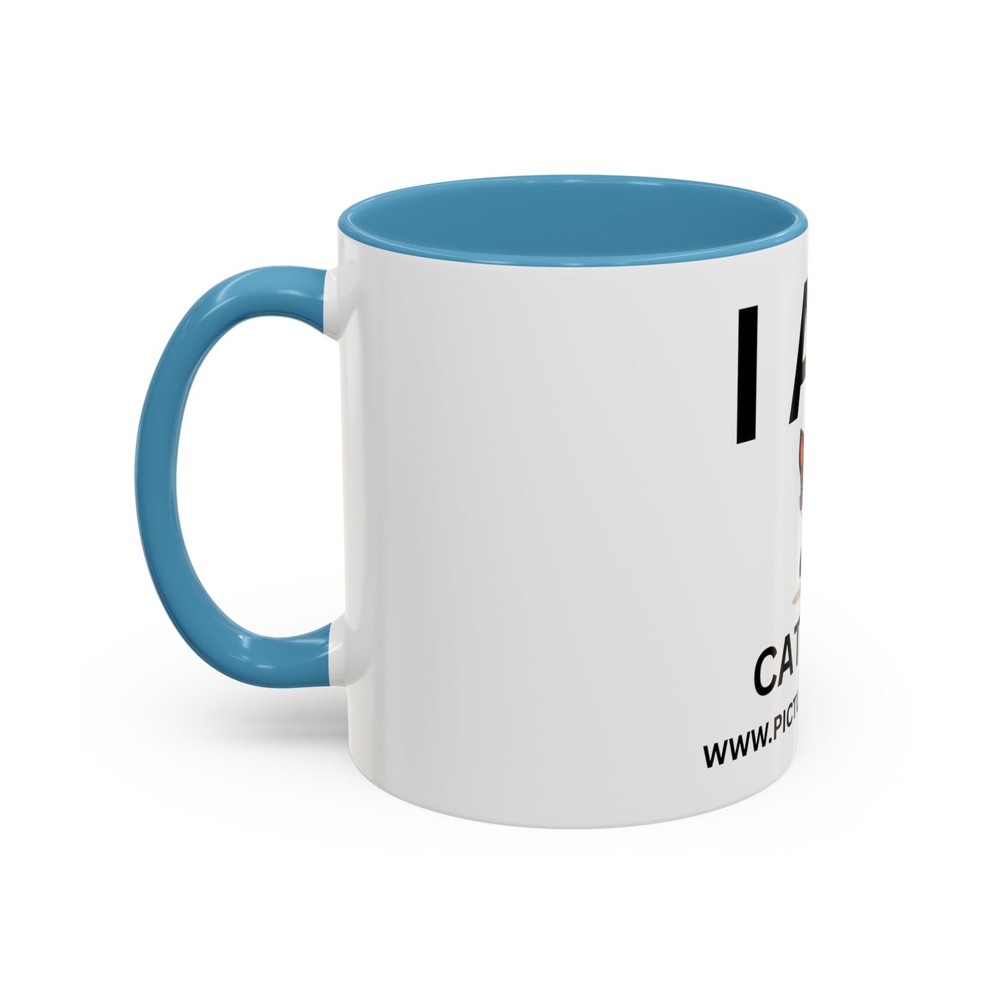 I AM Cat Mom Inspirational Accent Coffee Mug - 11/15oz