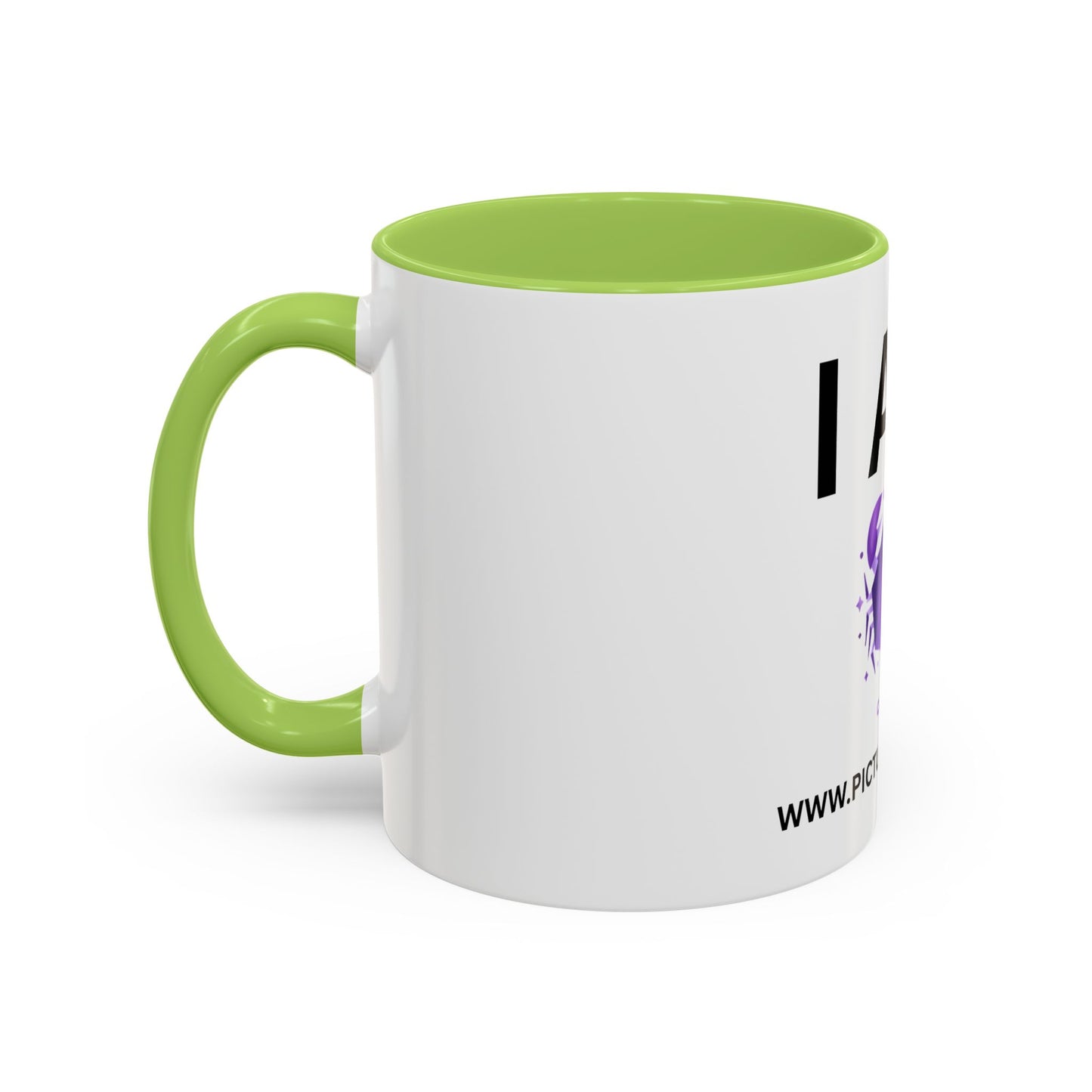 I AM Cancer Inspirational Accent Coffee Mug - 11/15oz