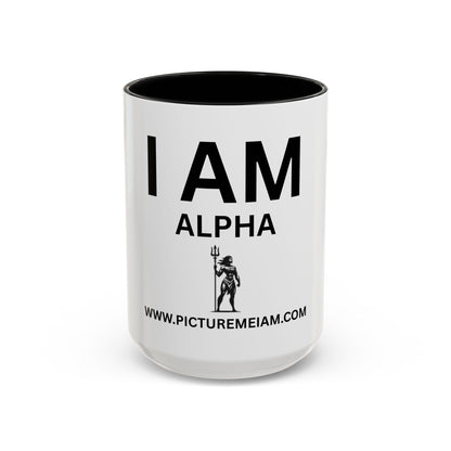 I AM Alpha Women Inspirational Accent Coffee Mug - 11/15oz