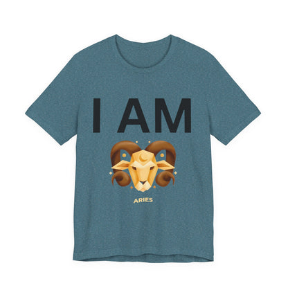 I AM Aries Unisex Short Sleeve Tee