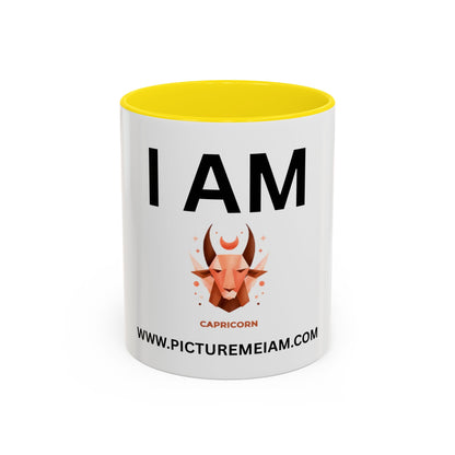 I AM Capricorn Inspirational Accent Coffee Mug - 11/15oz