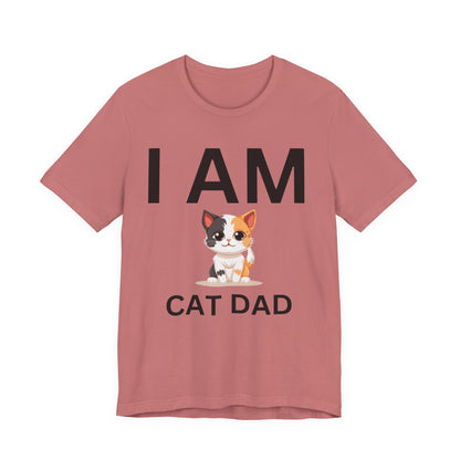 I AM Cat Dad Short Sleeve Tee