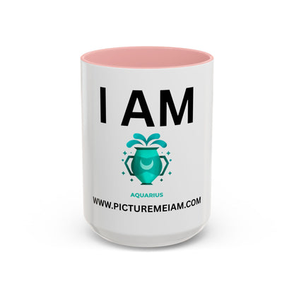 I AM Aquarius Inspirational Accent Coffee Mug - 11/15oz