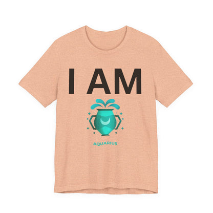 I AM Aquarius Unisex Short Sleeve Tee