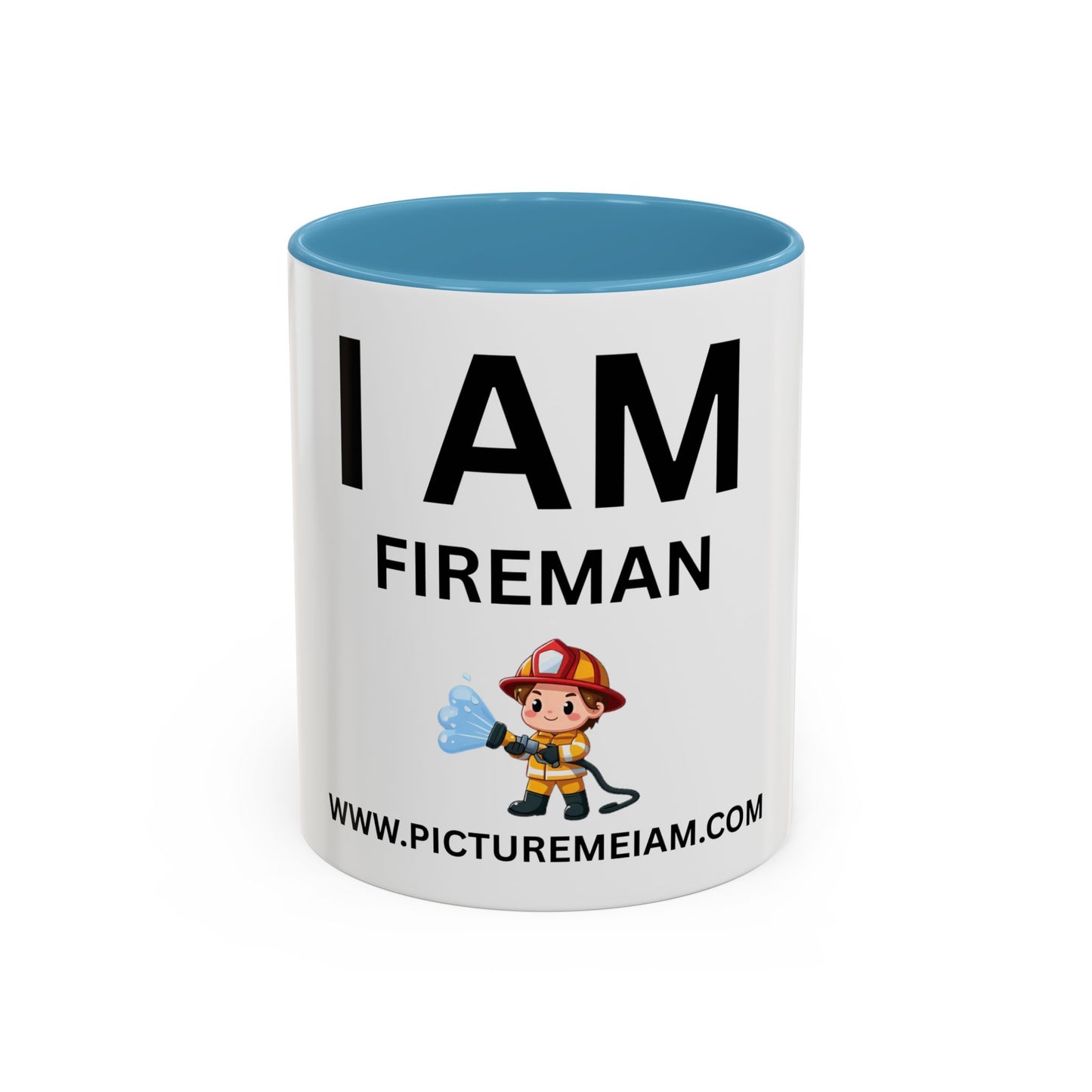 I AM Fireman Inspirational Accent Coffee Mug - 11/15oz