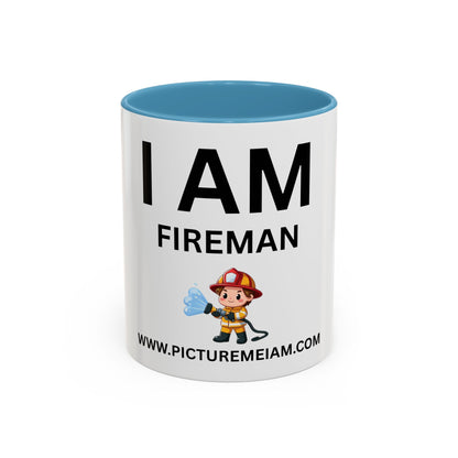 I AM Fireman Inspirational Accent Coffee Mug - 11/15oz