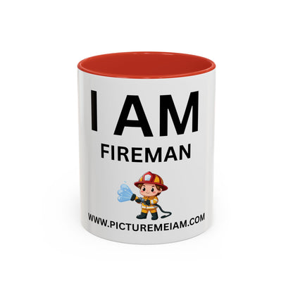 I AM Fireman Inspirational Accent Coffee Mug - 11/15oz