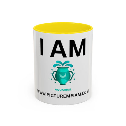I AM Aquarius Inspirational Accent Coffee Mug - 11/15oz