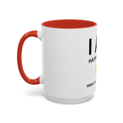 I AM Happy & Single Inspirational Accent Coffee Mug - 11/15oz