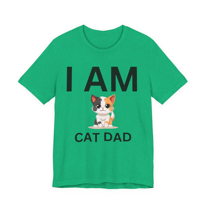 I AM Cat Dad Short Sleeve Tee