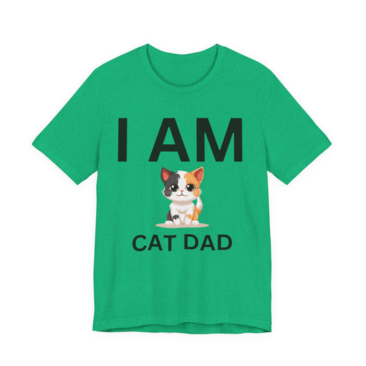I AM Cat Dad Short Sleeve Tee