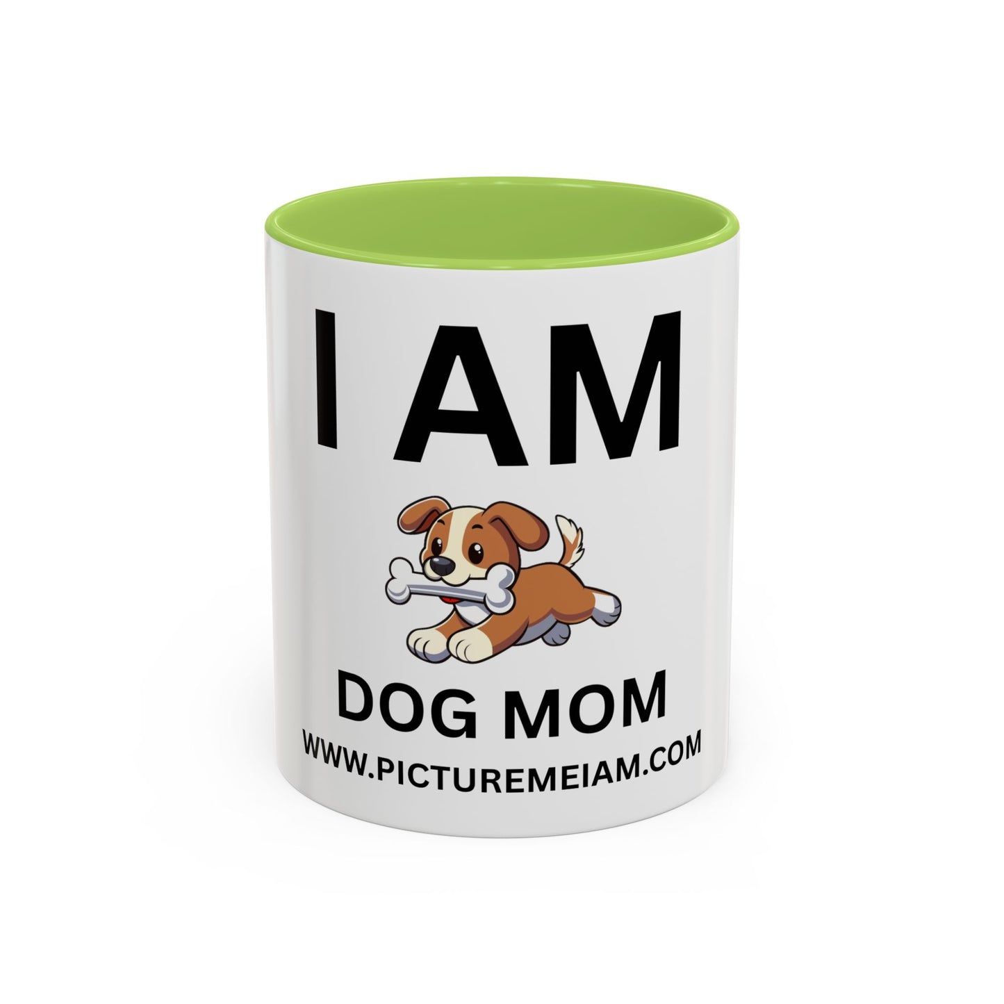 I AM Dog Mom Inspirational Accent Coffee Mug - 11/15oz