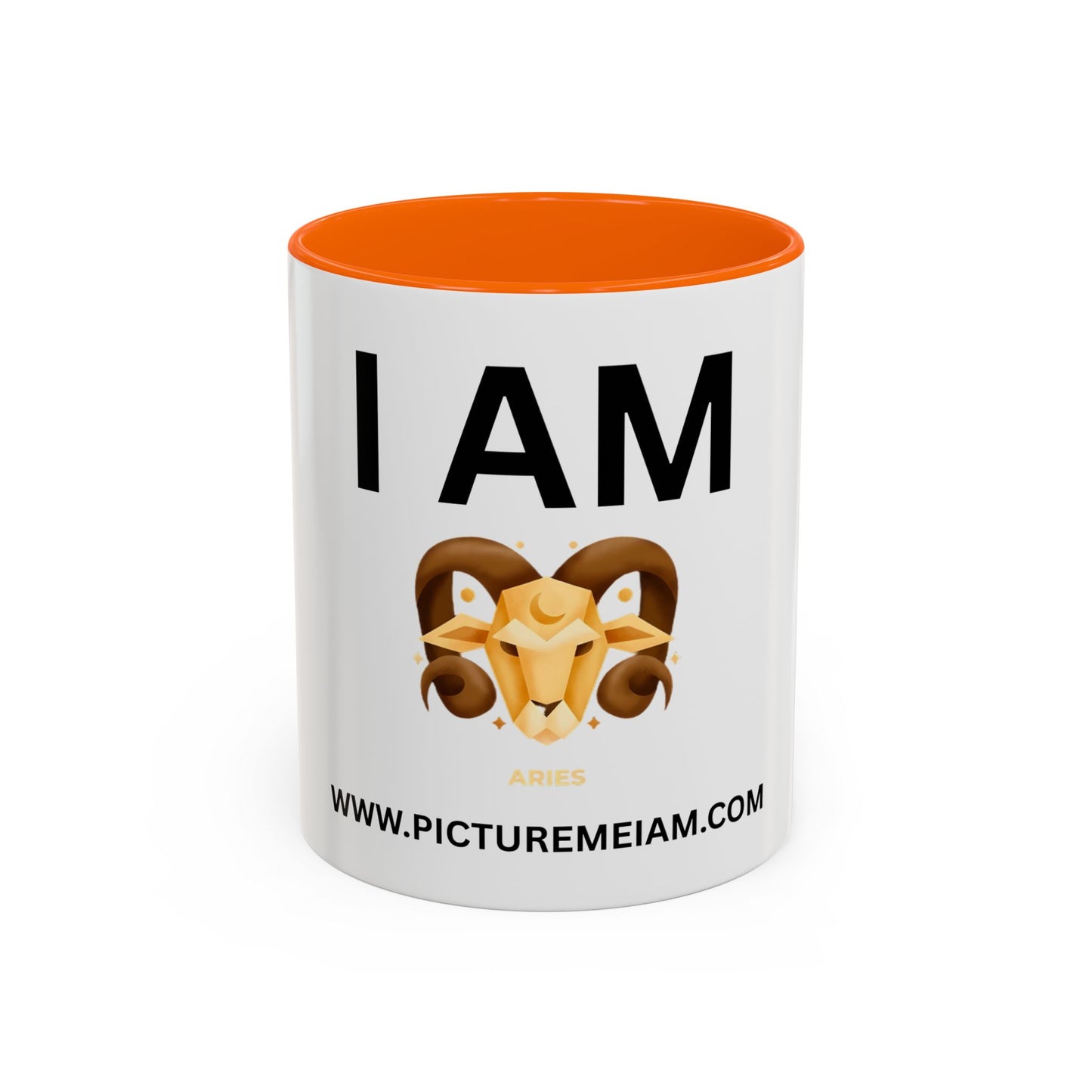 I AM Aries Inspirational Accent Coffee Mug - 11/15oz