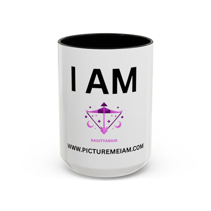 I AM Sagittarius Inspirational Accent Coffee Mug - 11/15oz