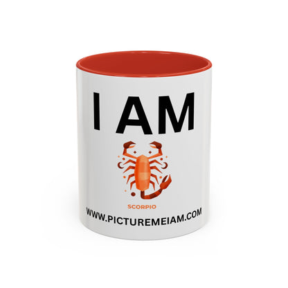 I AM Scorpio Inspirational Accent Coffee Mug - 11/15oz