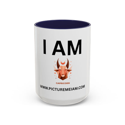 I AM Capricorn Inspirational Accent Coffee Mug - 11/15oz