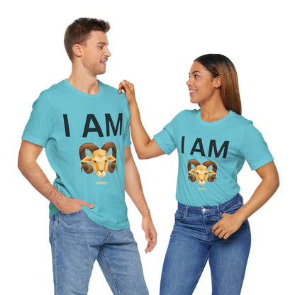 I AM Aries Unisex Short Sleeve Tee