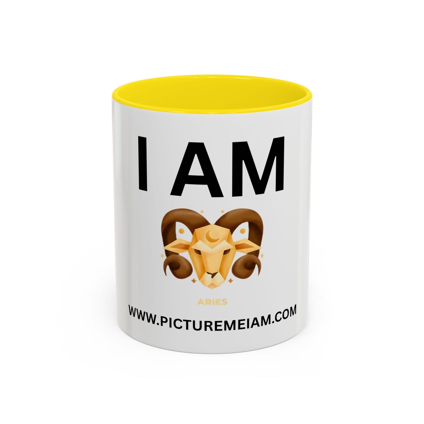 I AM Aries Inspirational Accent Coffee Mug - 11/15oz