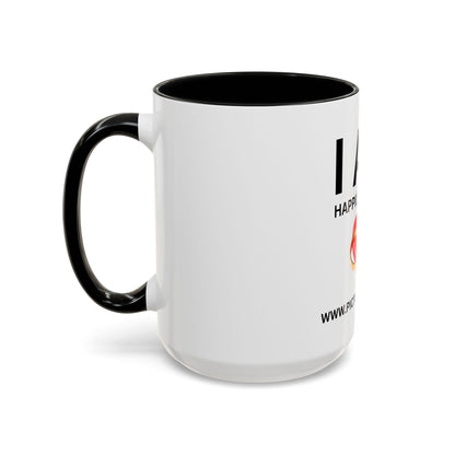 I AM Happily Married Inspirational Accent Coffee Mug - 11/15oz