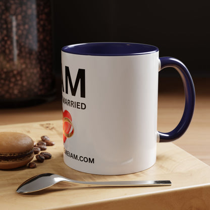 I AM Happily Married Inspirational Accent Coffee Mug - 11/15oz