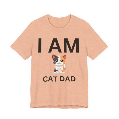 I AM Cat Dad Short Sleeve Tee
