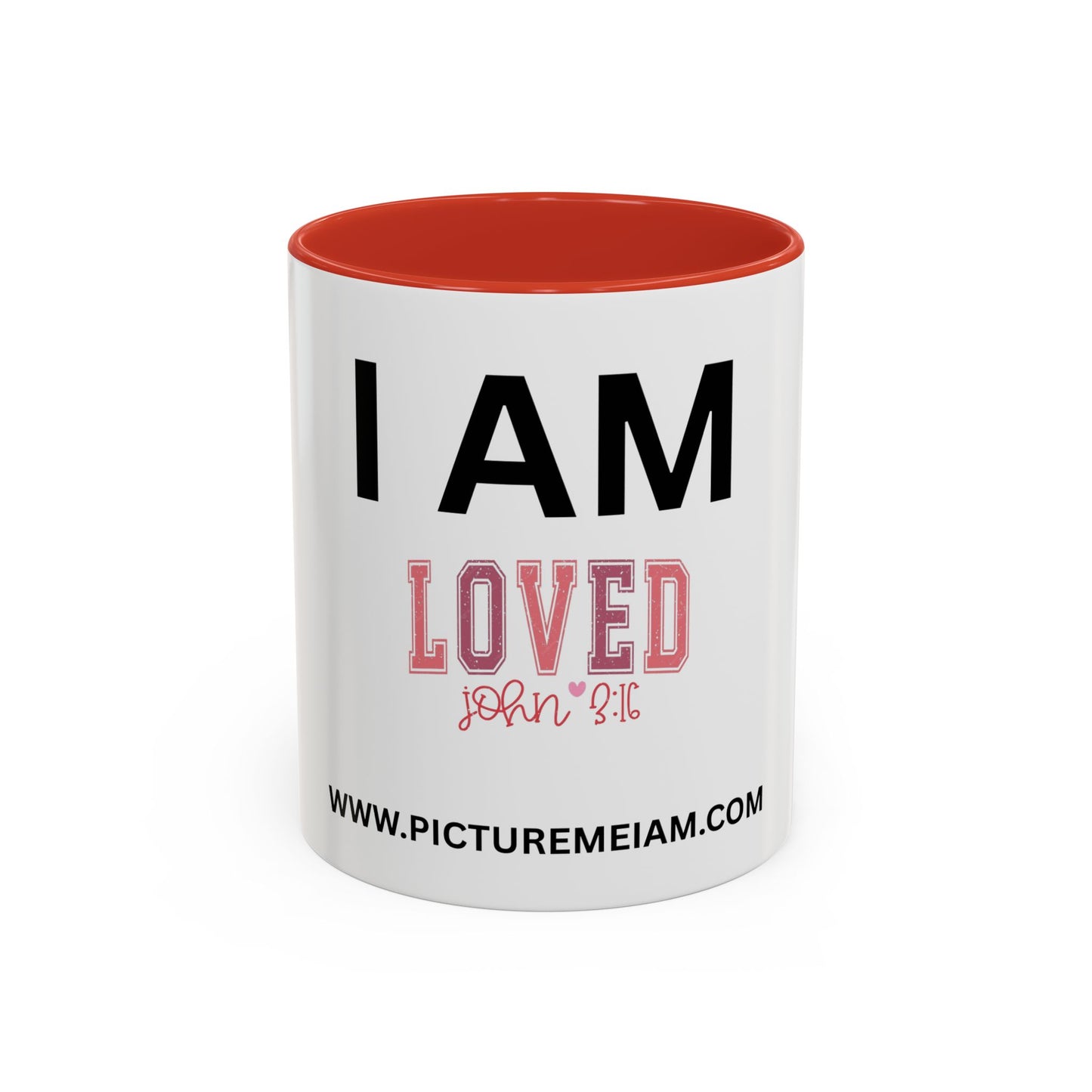 I AM Loved Inspirational Accent Coffee Mug - 11/15oz