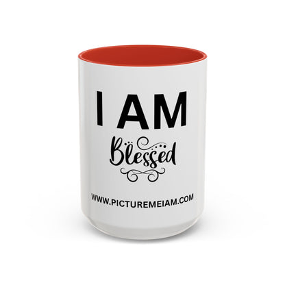 I AM Blessed Inspirational Accent Coffee Mug - 11/15oz