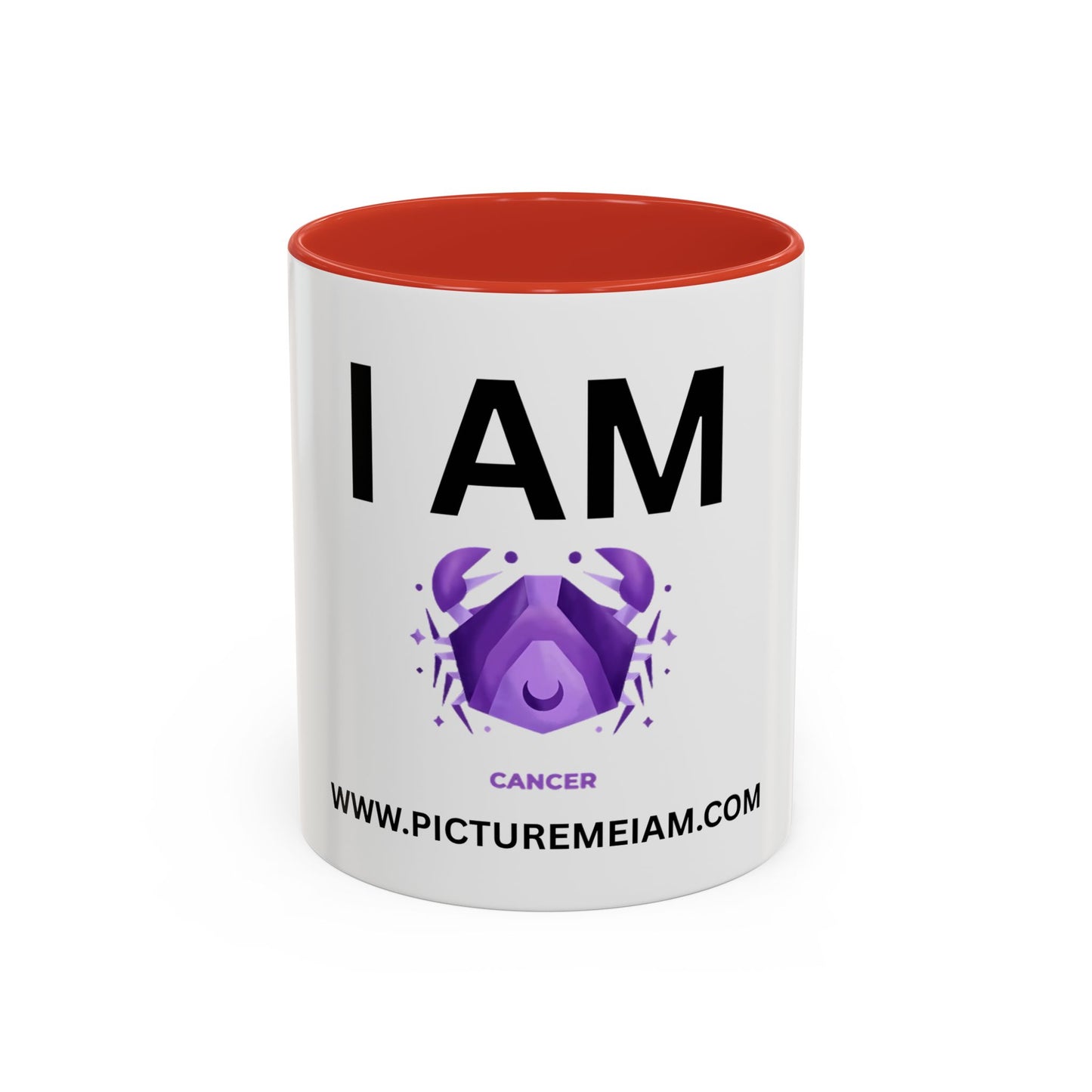 I AM Cancer Inspirational Accent Coffee Mug - 11/15oz