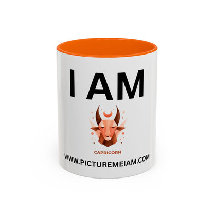 I AM Capricorn Inspirational Accent Coffee Mug - 11/15oz