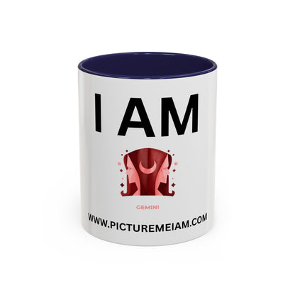 I AM Gemini Inspirational Accent Coffee Mug - 11/15oz