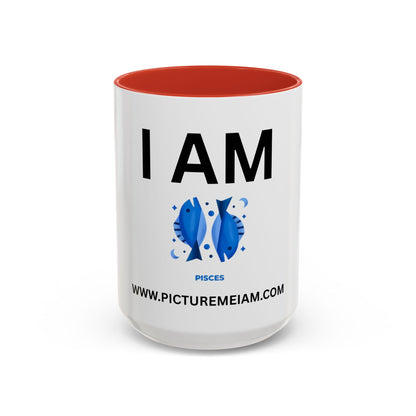 I AM Pisces Inspirational Accent Coffee Mug - 11/15oz