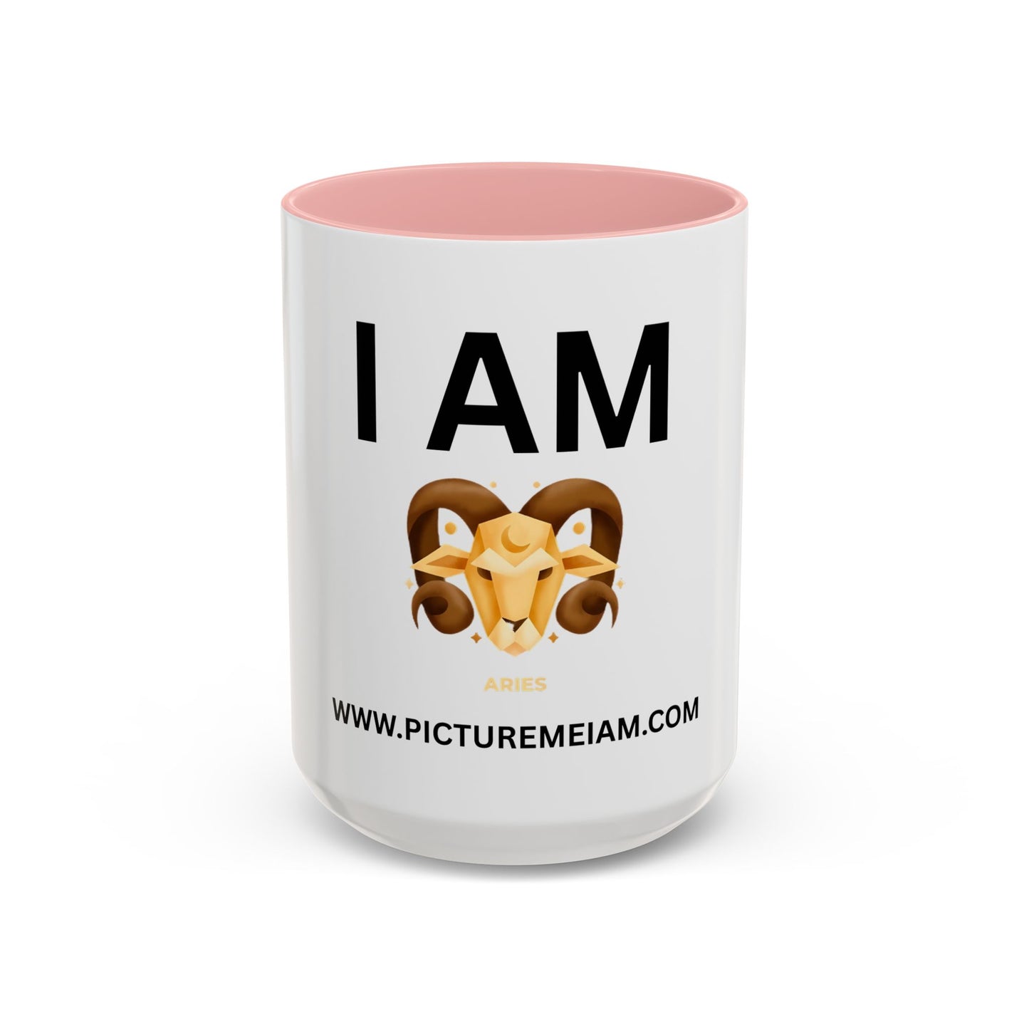 I AM Aries Inspirational Accent Coffee Mug - 11/15oz