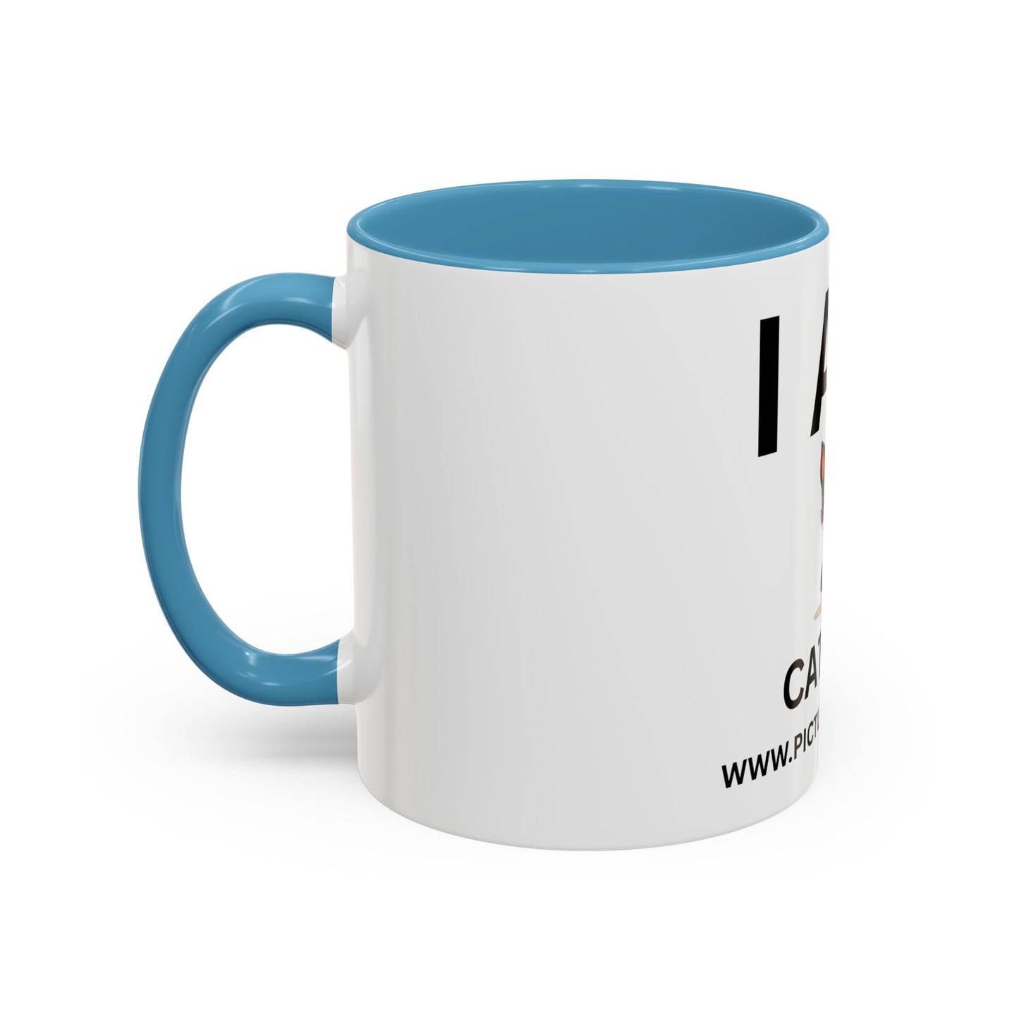 I AM Cat Dad Inspirational Accent Coffee Mug - 11/15oz