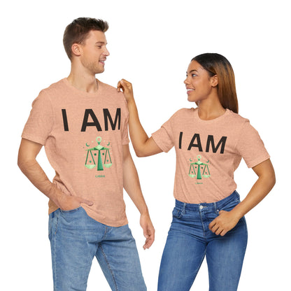 I AM Libra Unisex Short Sleeve Tee