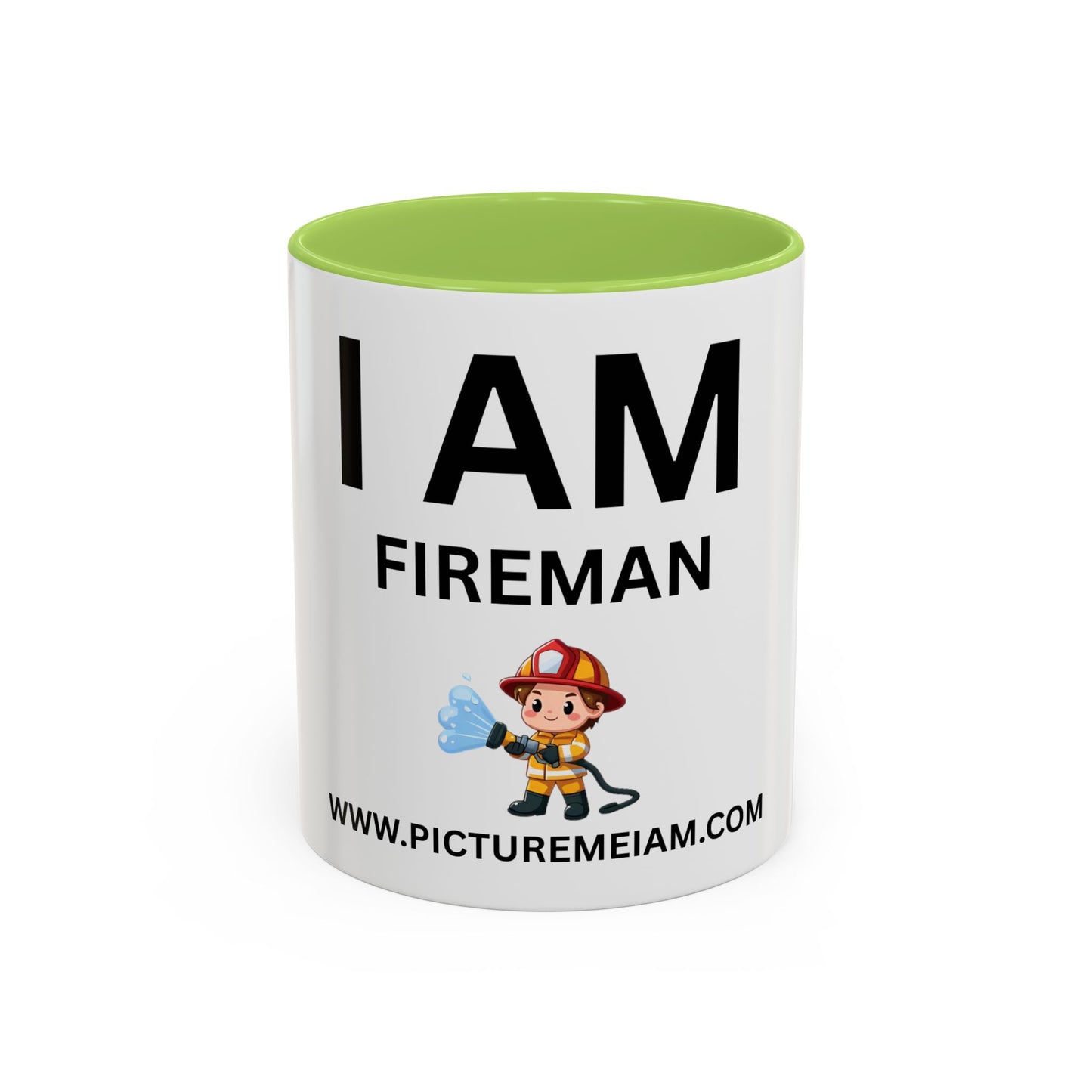 I AM Fireman Inspirational Accent Coffee Mug - 11/15oz