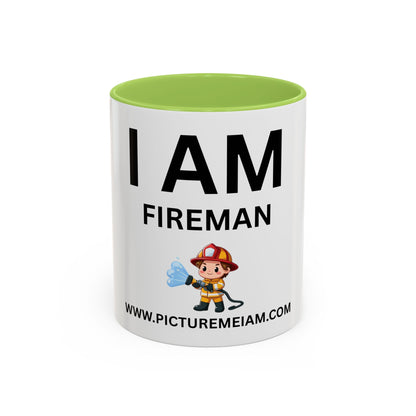 I AM Fireman Inspirational Accent Coffee Mug - 11/15oz