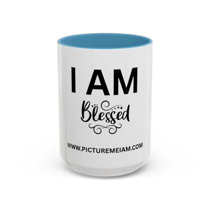 I AM Blessed Inspirational Accent Coffee Mug - 11/15oz