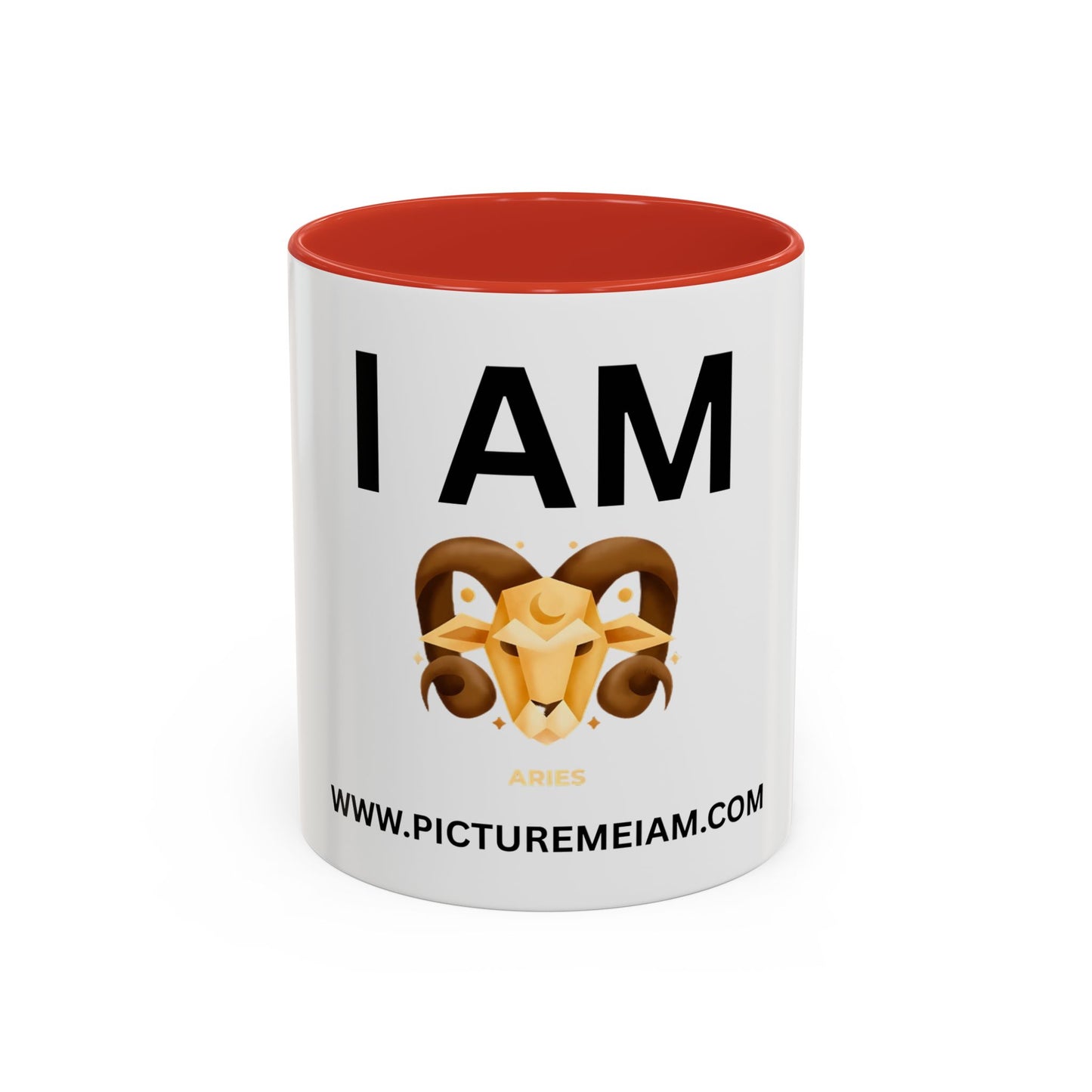 I AM Aries Inspirational Accent Coffee Mug - 11/15oz