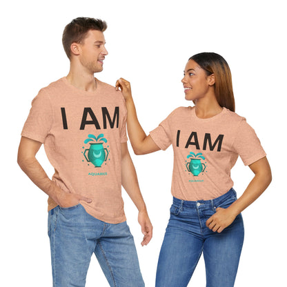 I AM Aquarius Unisex Short Sleeve Tee