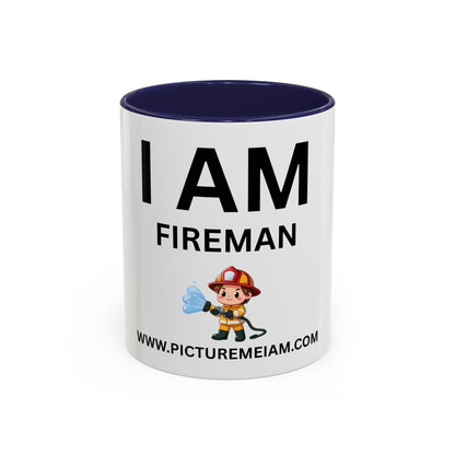 I AM Fireman Inspirational Accent Coffee Mug - 11/15oz